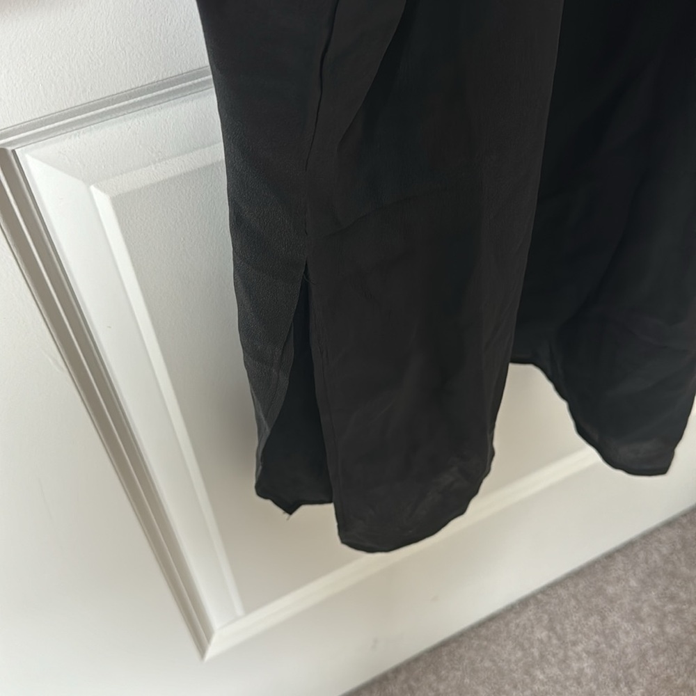 NWT Anine Bing Silk Black Dress - Picture 3 of 5